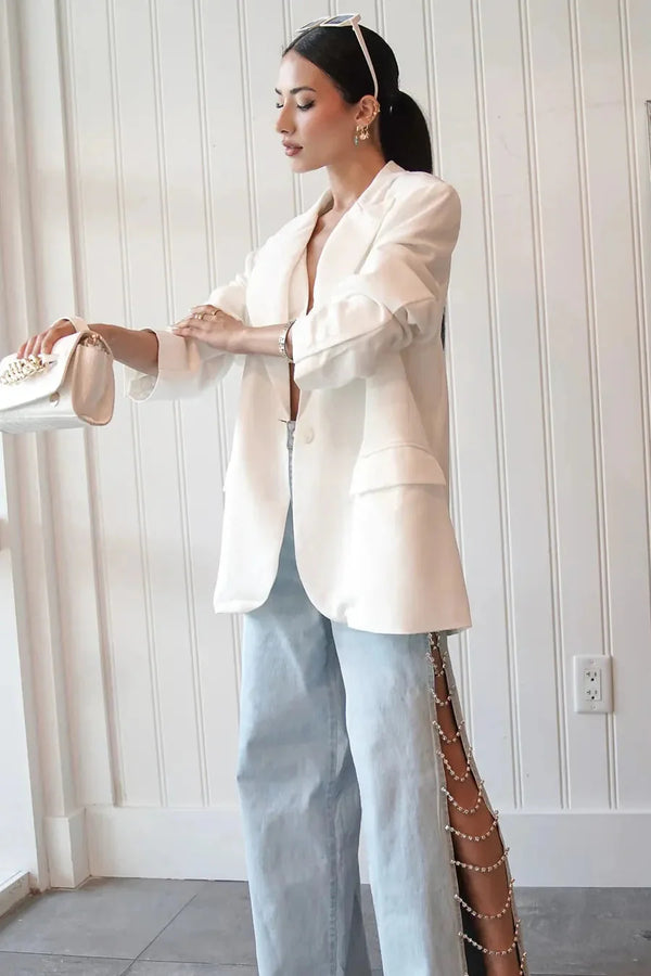 Sequined Wide Leg Jeans for Women | High Rise Sparkle Party Wear Denim